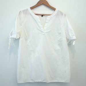 Talbots Blouse white sz L